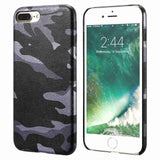 Military Camouflage Cool Men Leather Back Cover Case For iPhone 5, 6, 7